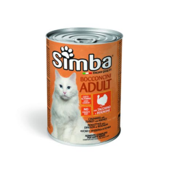 MONGE SIMBA Cat Chunks with turkey and kidney 415g konzerva pre dospel� ma�ky