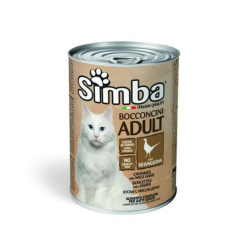 MONGE SIMBA Cat Chunks with wild game 415g konzerva pre dospel� ma�ky