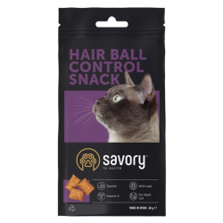 Savory Cat Snack Pillows Hairball Contr.60 g