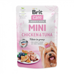 Brit Care adult mini chicken and tuna fillets in gravy kapsi�ka 85 g