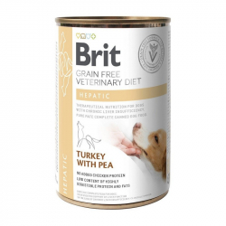 Brit Veterinary Diets GF dog Hepatic 400 g konzerva