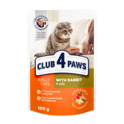 CLUB 4 PAWS Premium pre maky krlik v ele 100g