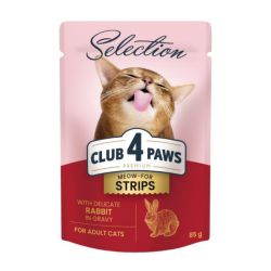 CLUB 4 PAWS Premium Plus pre maky prky s krlikom v omke 85g