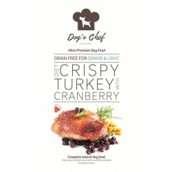 Dog's Chef Diet crispy turkey with cranberry senior light 12 kg
