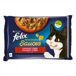 Felix Sensations Sauces Lahodn vber v omke, morka a jaha 4 x 85 g
