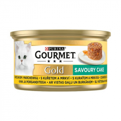 Gourmet gold pre maky s kuracm a mrkvou 85 g