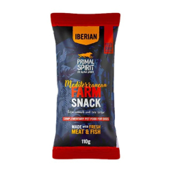 Primal Spirit Dog Iberian Snack - Mediterranean Farm 110g