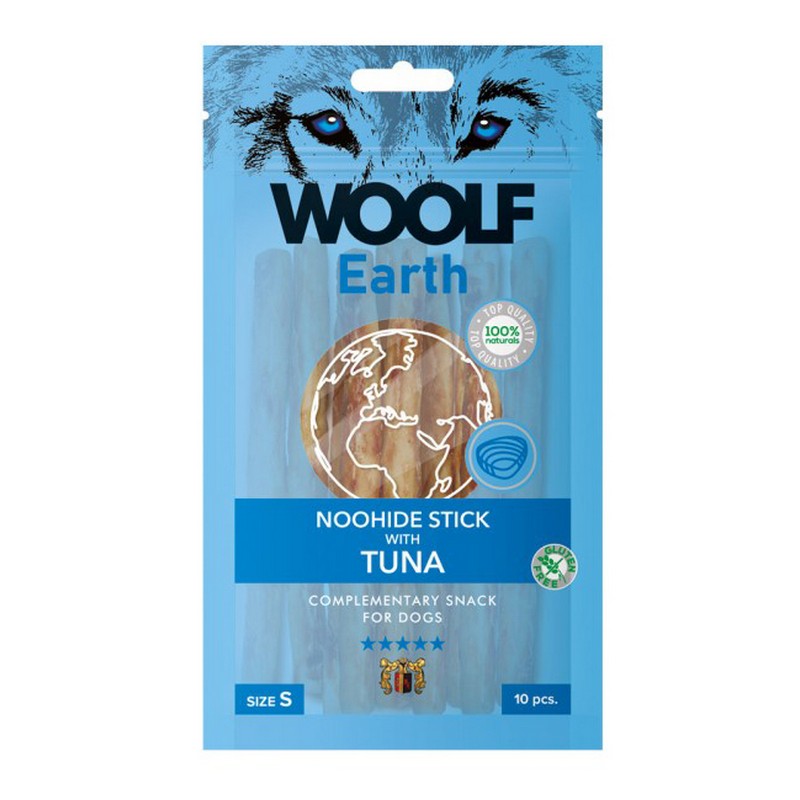 Pamlsok Woolf Dog Earth NOOHIDE S Stick with Tuna 90 g - 10 ks