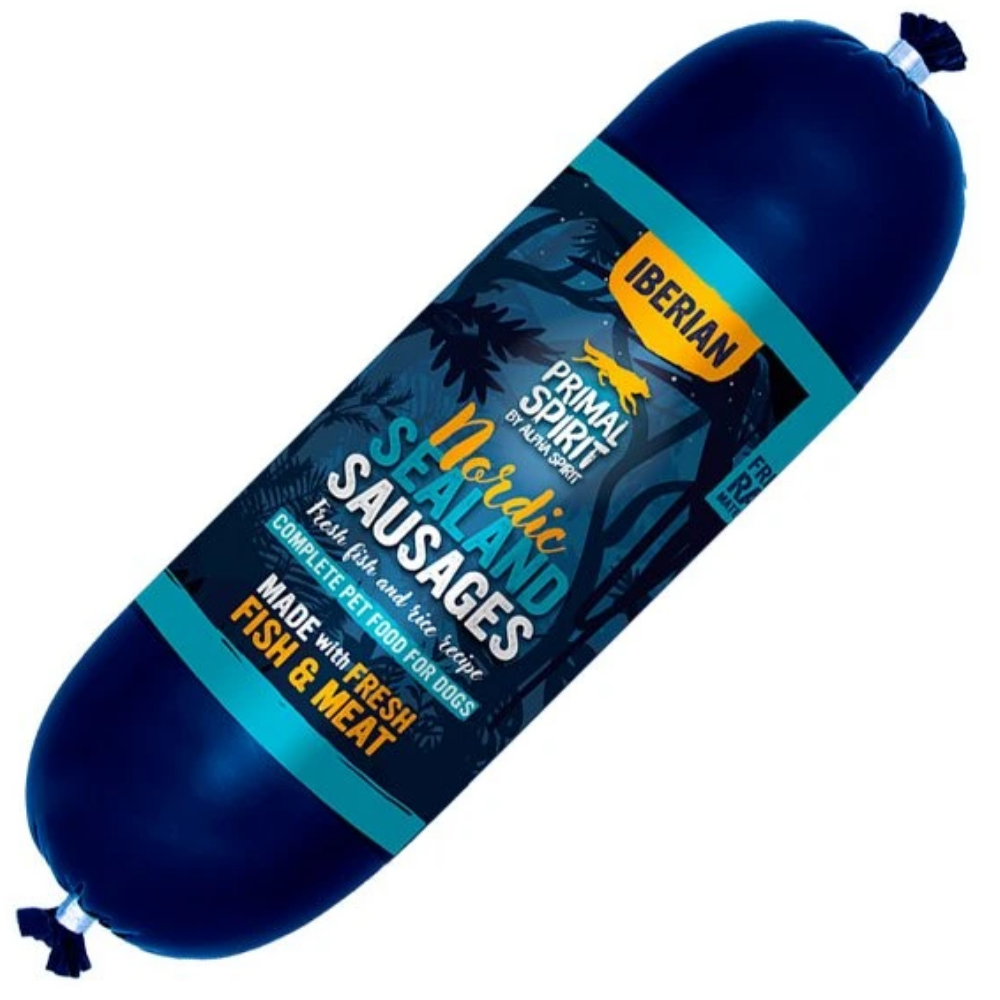 Primal Spirit Dog Iberian Sausage - Nordic Sealand 1kg