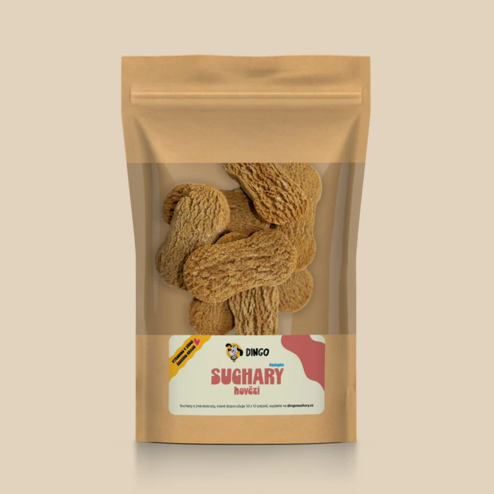 DINGO Bezlepkov Suchre hovdzie 250g