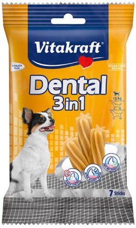 Vitakraft Dental Sticks 3in1 pre mal psy do 5 kg - 70g