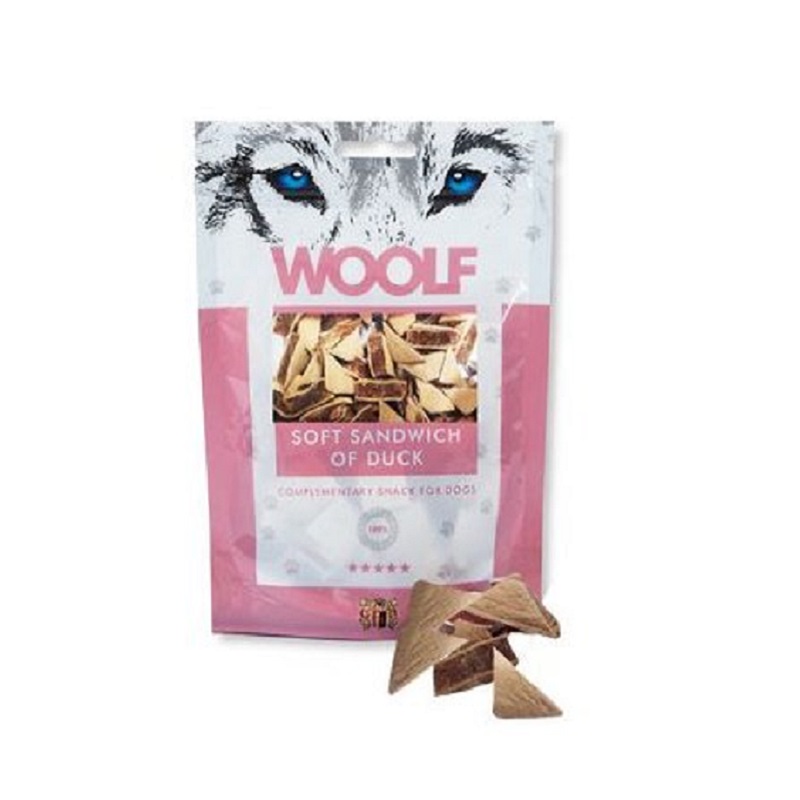 WOOLF pochka pre psov: Mkk sendvi z kaacieho msa - 100g